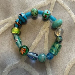Turquoise, blue and green women’s bracelet